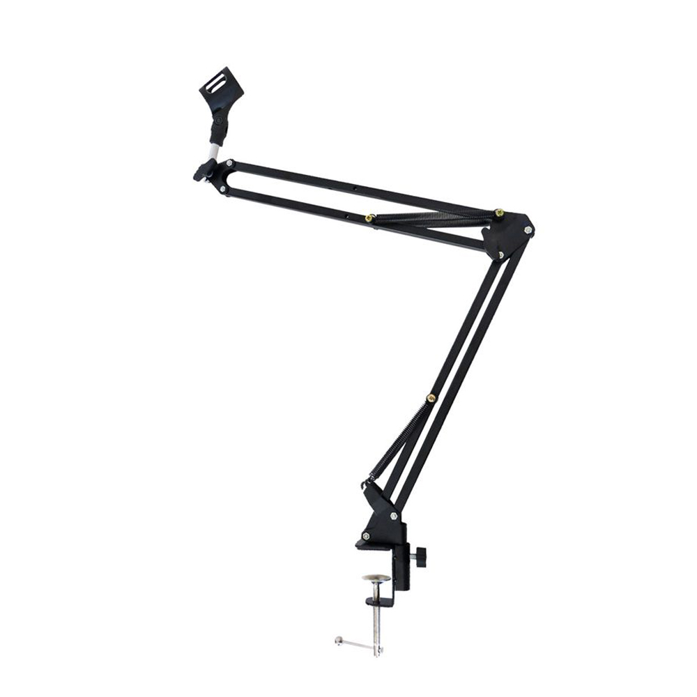 Microphone Arm Boom - Foldable Metal Extendable Microphone Stand Bracket