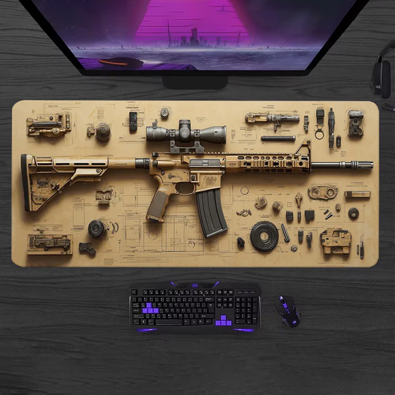 Esports Gaming Desk - Parts Disassemble Soft Gaming Mouse Pad