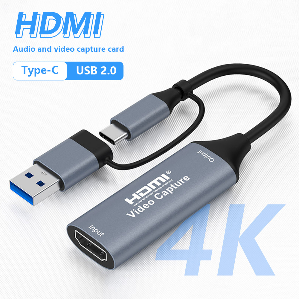 Capture Card 4K Hdmi - 4K 2 in 1 USB 2.0