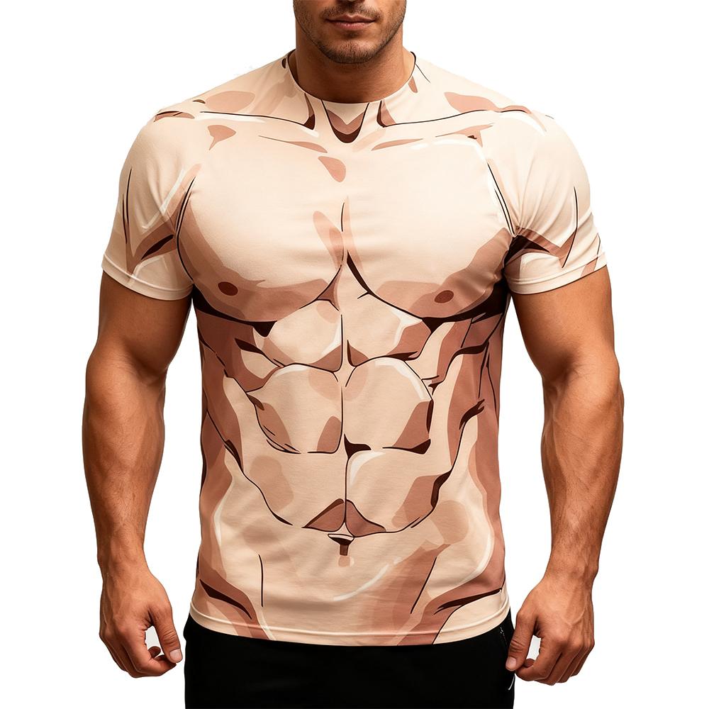 Esports Gaming Sleeve - New 3D Fake Abdominal Muscles Funny