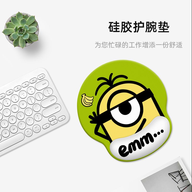 Esports Gaming Desk - Minions cartoon cute wristband mouse pad