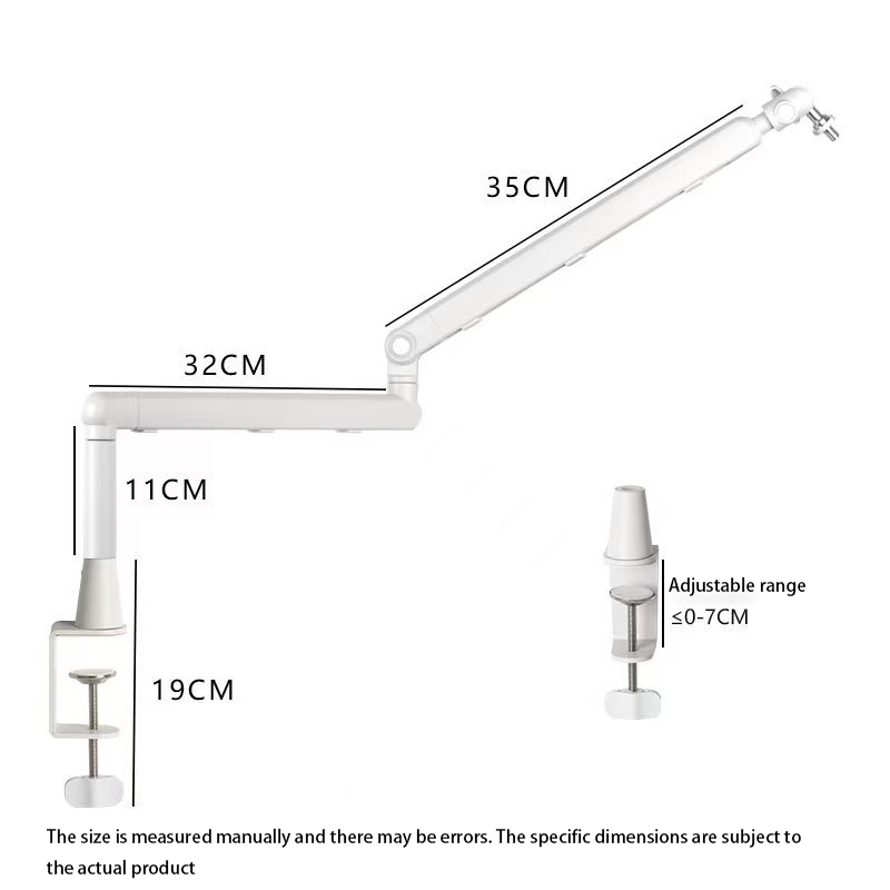 Microphone Arm Boom - Adjustable Microphone Suspension Boom Scissor Arm