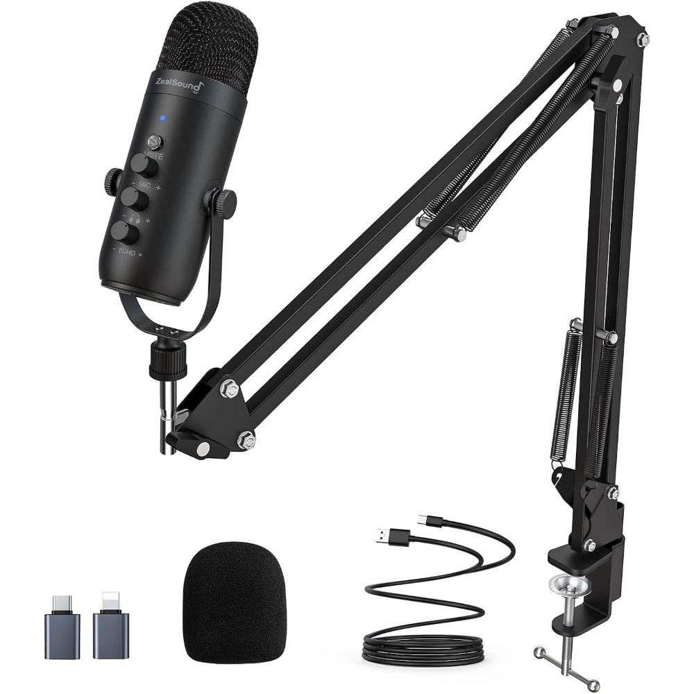 Microphone Arm Boom - Noise Reduction Mic with Boom Arm,