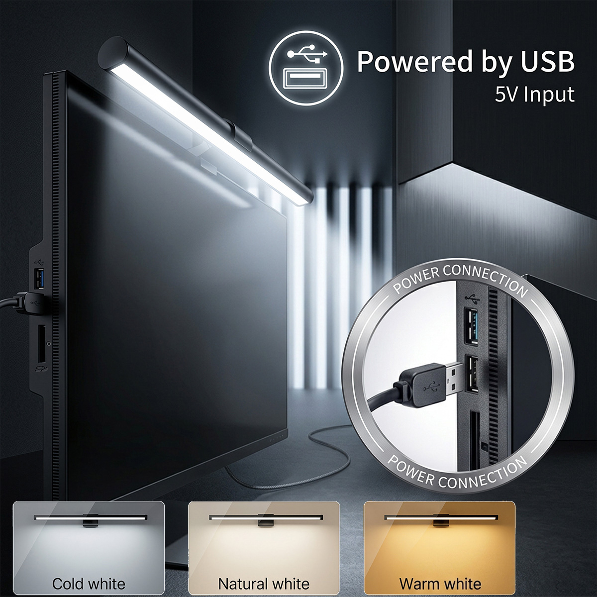 USB Powered LED Computer Scree - Esports Gaming Desk 评论和价格