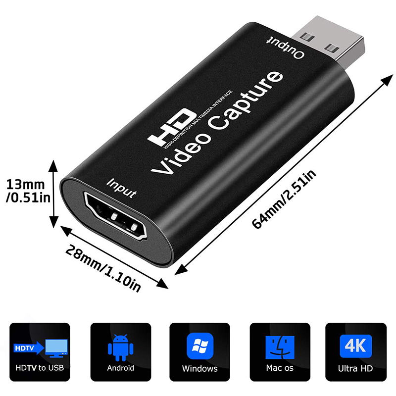 USB 2.0 Video Capture Card HD  - Capture Card 4K Hdmi 评论和价格