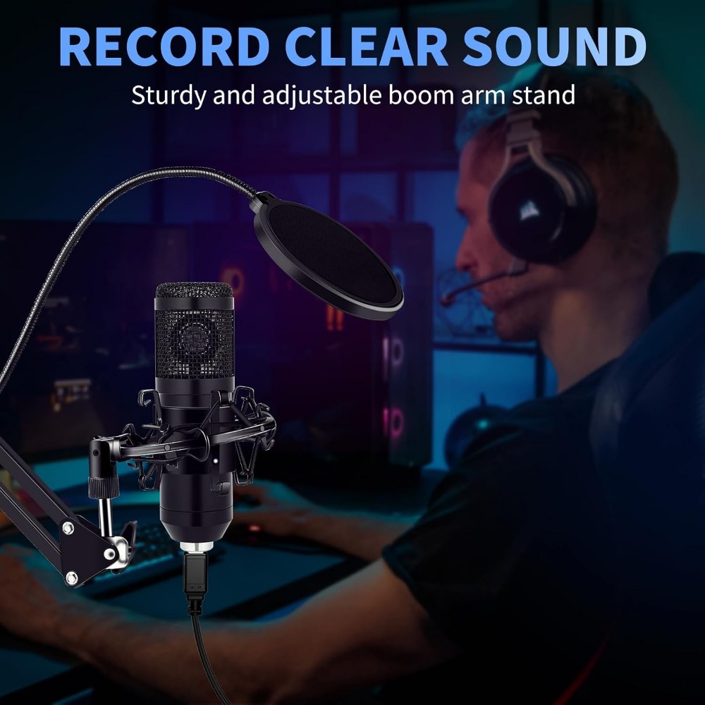 Condenser Microphone Kit with  - Microphone Arm Boom 评论和价格
