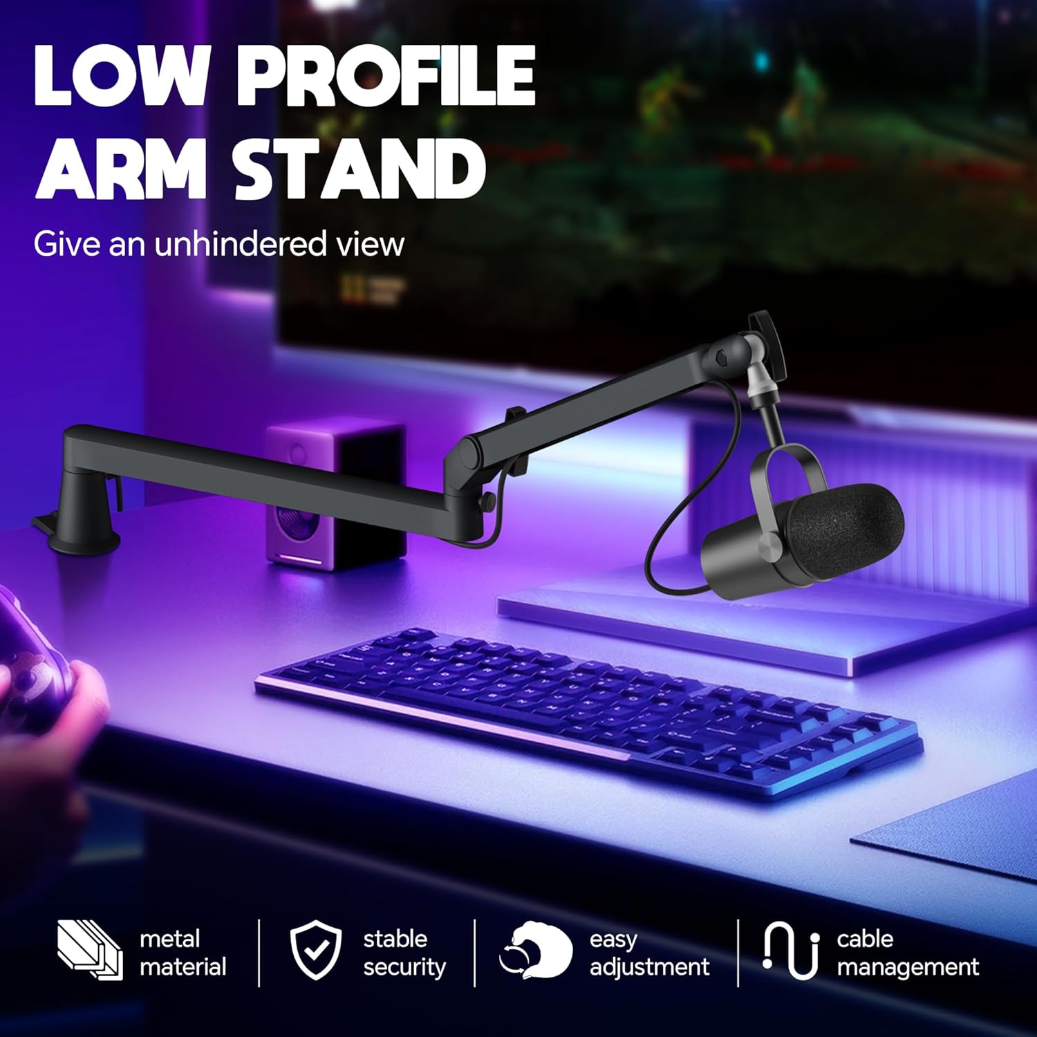 Professional Studio Low Profil - Microphone Arm Boom 评论和价格
