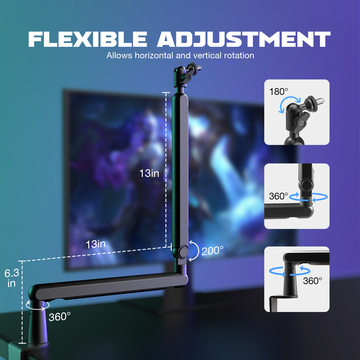 FIFINE Ampligame Microphone Bo - Microphone Arm Boom 评论和价格