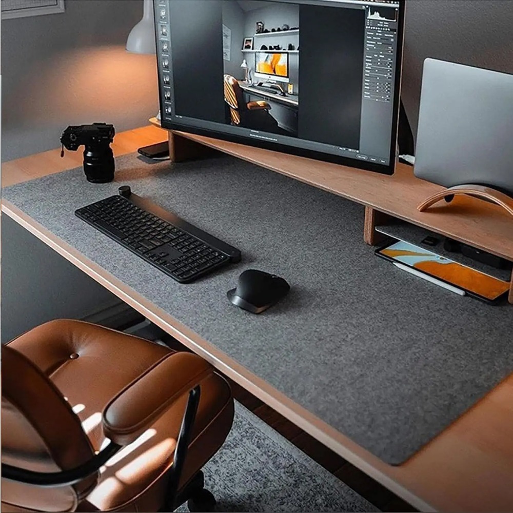 Felt Desk Mat Computer Mat for - Esports Gaming Desk 评论和价格