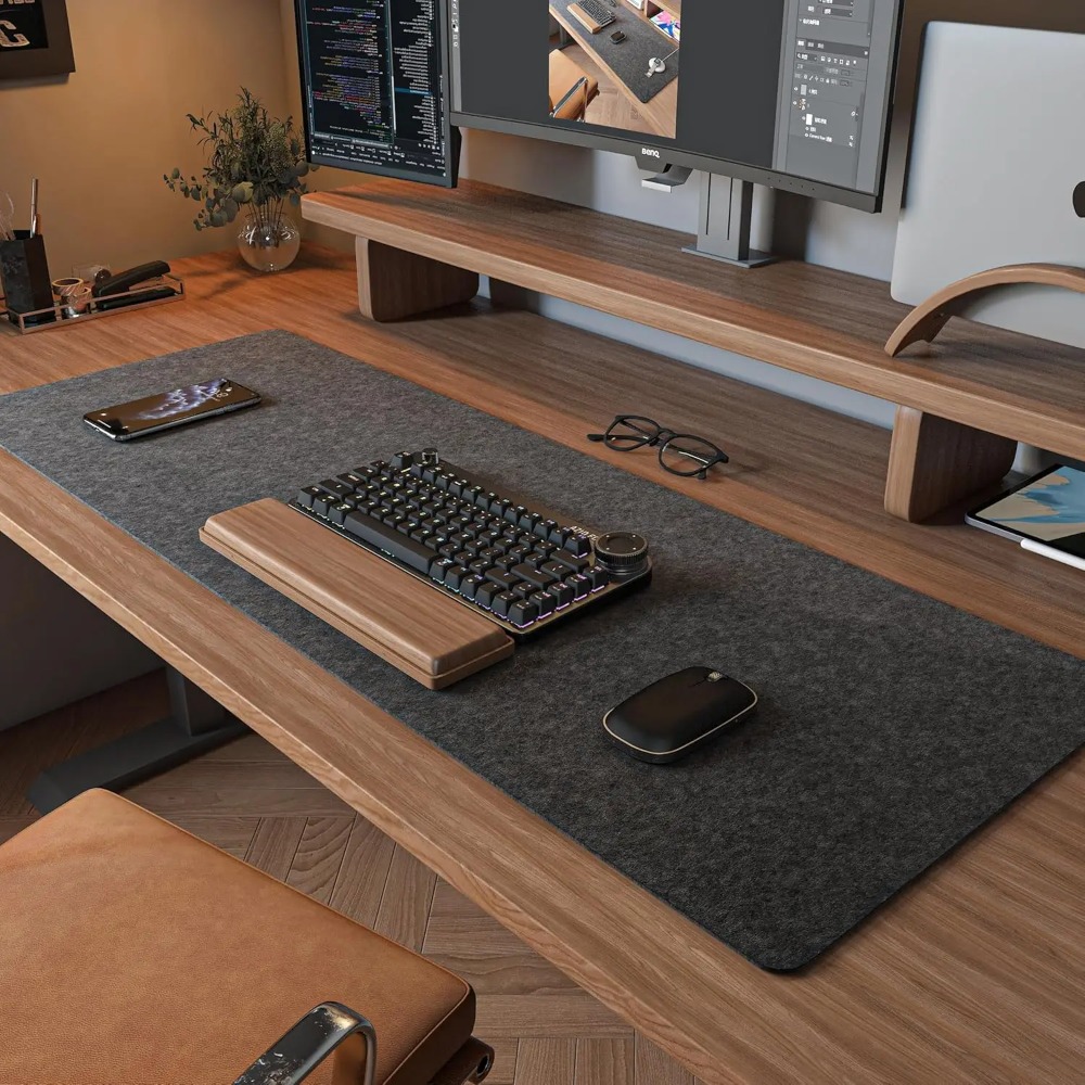 Felt Desk Mat Computer Mat for - Esports Gaming Desk 评论和价格