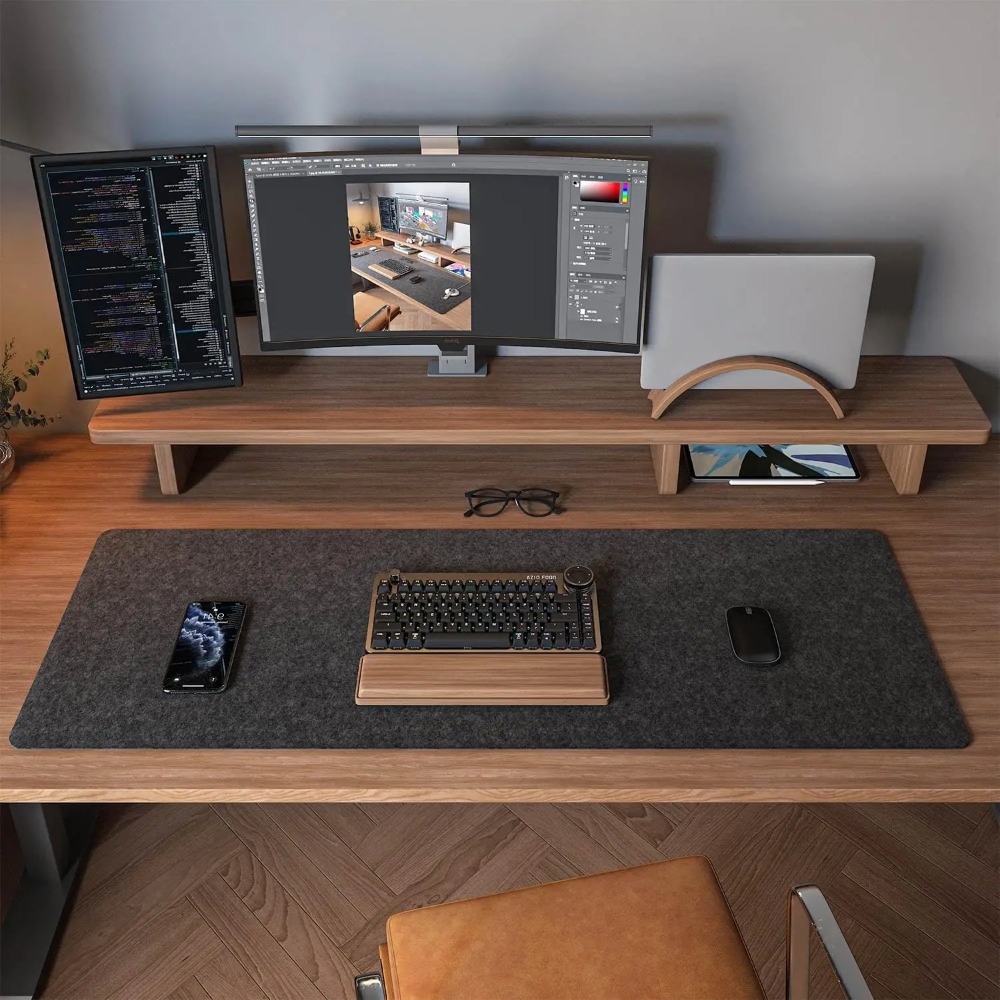 Felt Desk Mat Computer Mat for - Esports Gaming Desk 评论和价格