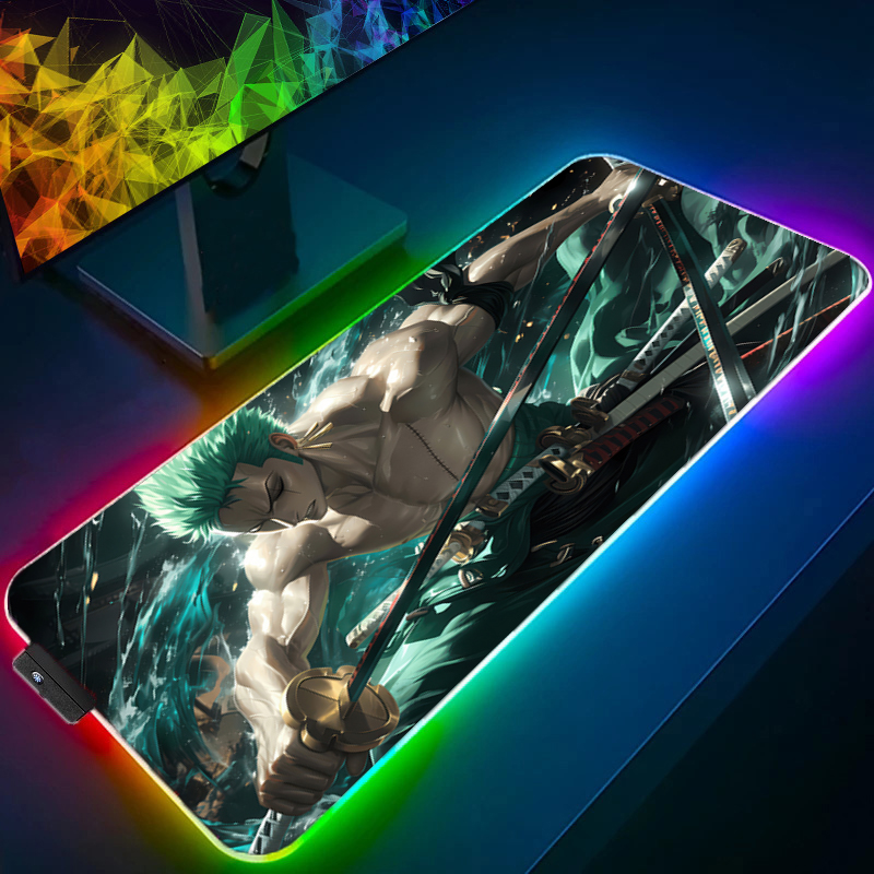 ONE PIECE Zoro Mouse Pad RGB G - Esports Gaming Desk 评论和价格