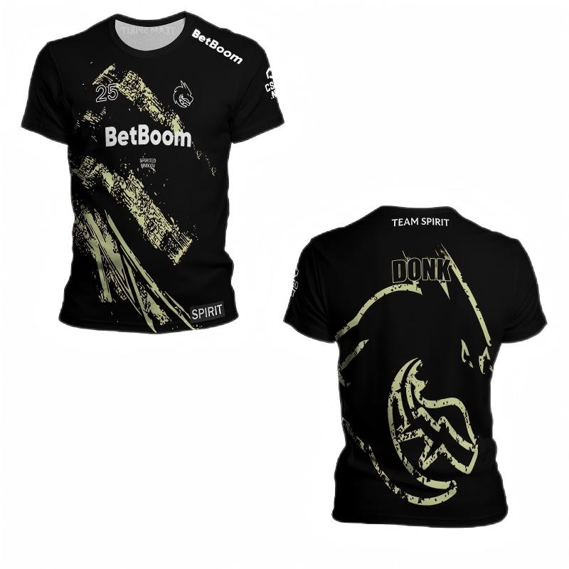 2025 New Team Spirit Jersey T- - Esports Gaming Jersey 评论和价格