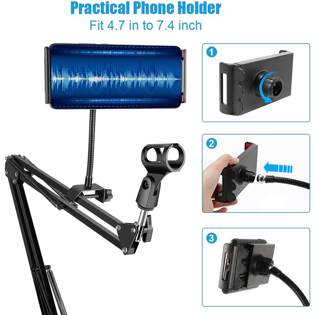 NALFI-Microphone Stand,Adjusta - Microphone Arm Boom 评论和价格