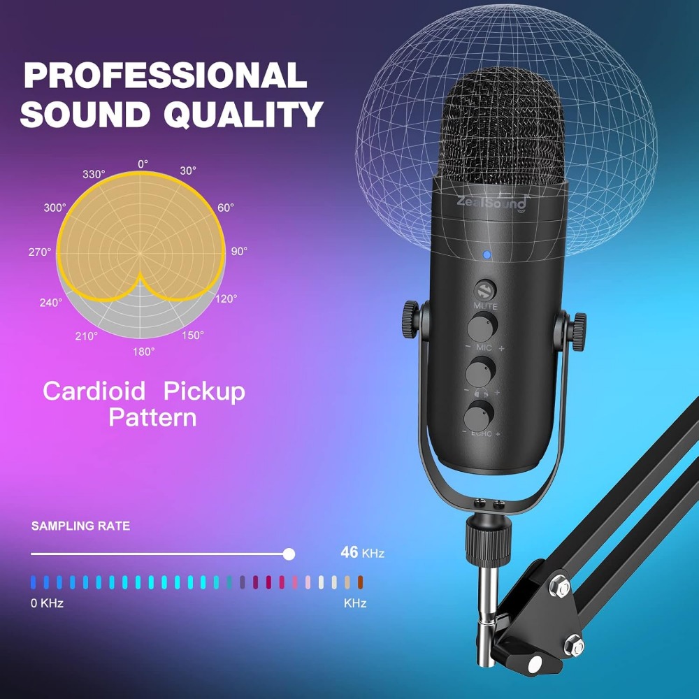 Noise Reduction Mic with Boom  - Microphone Arm Boom 评论和价格