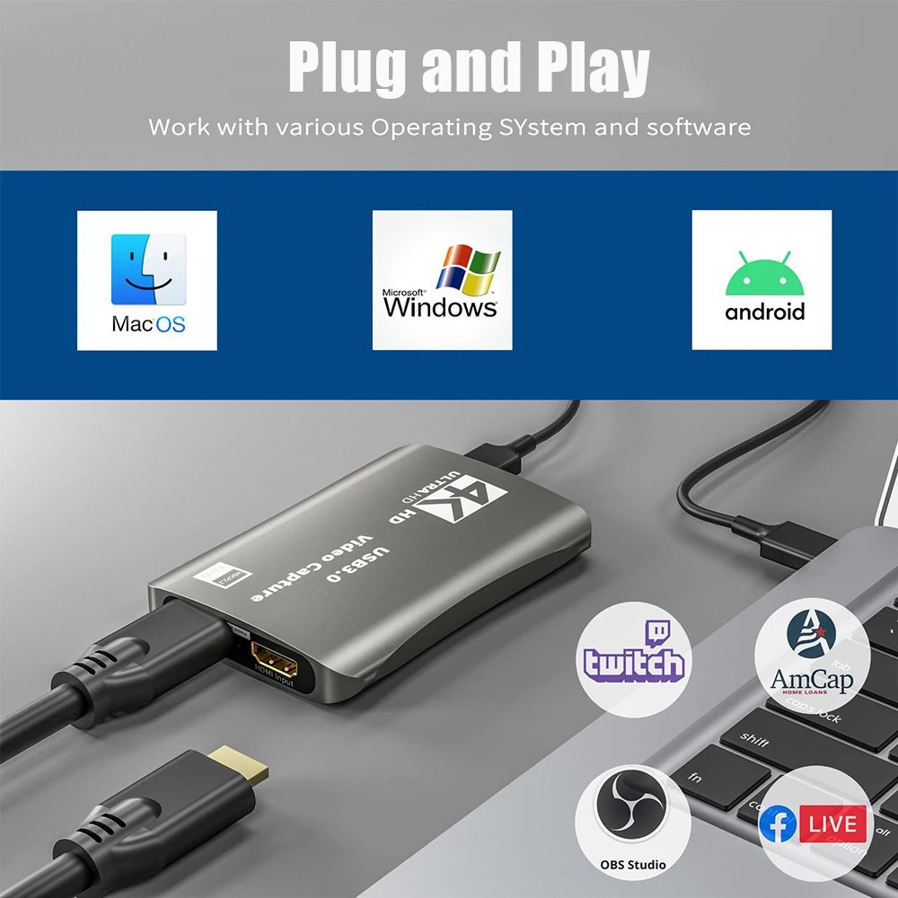4K HDMI-Compatible Video Captu - Capture Card 4K Hdmi 评论和价格