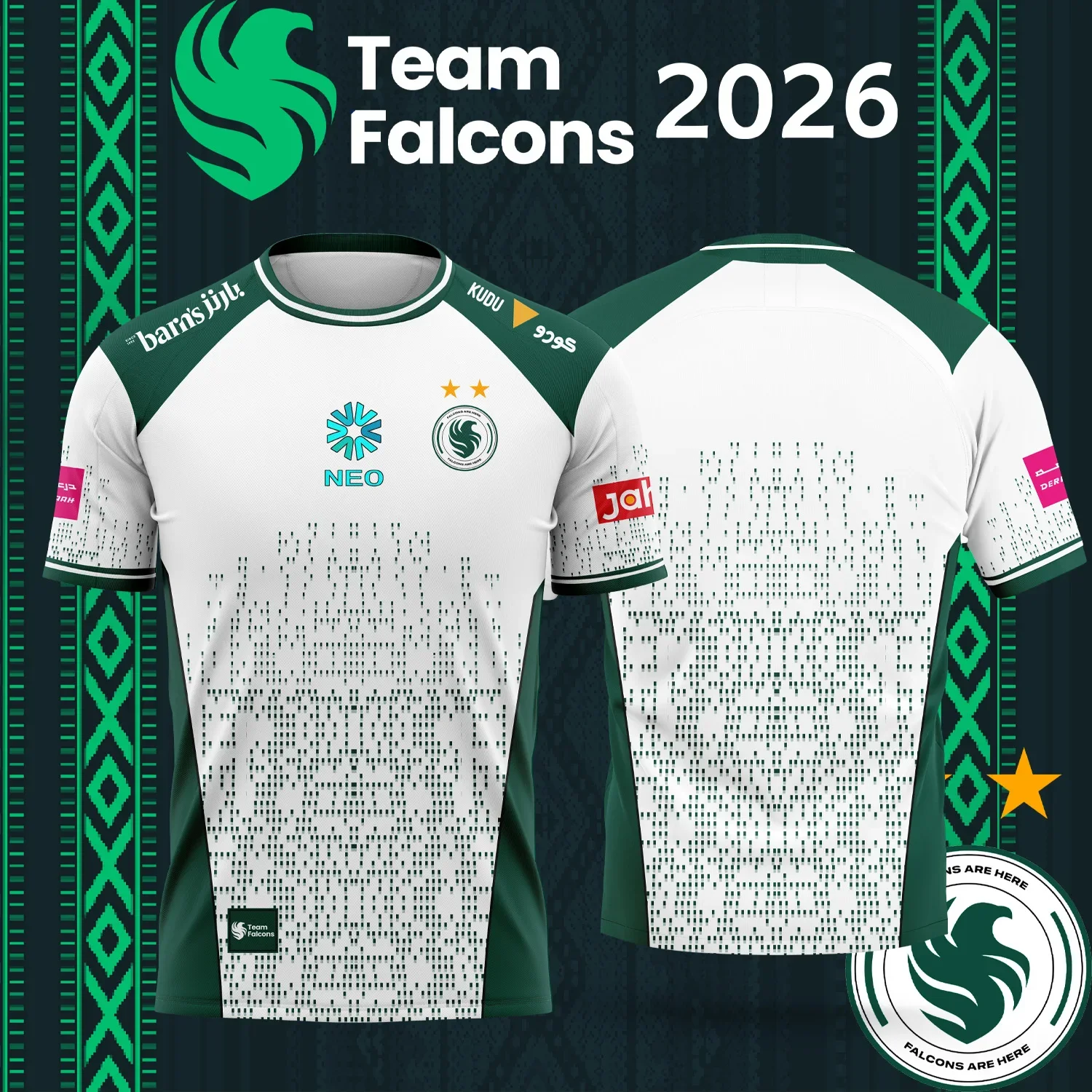 2026 New TEAM  Falcons   Espor - Esports Gaming Jersey 评论和价格