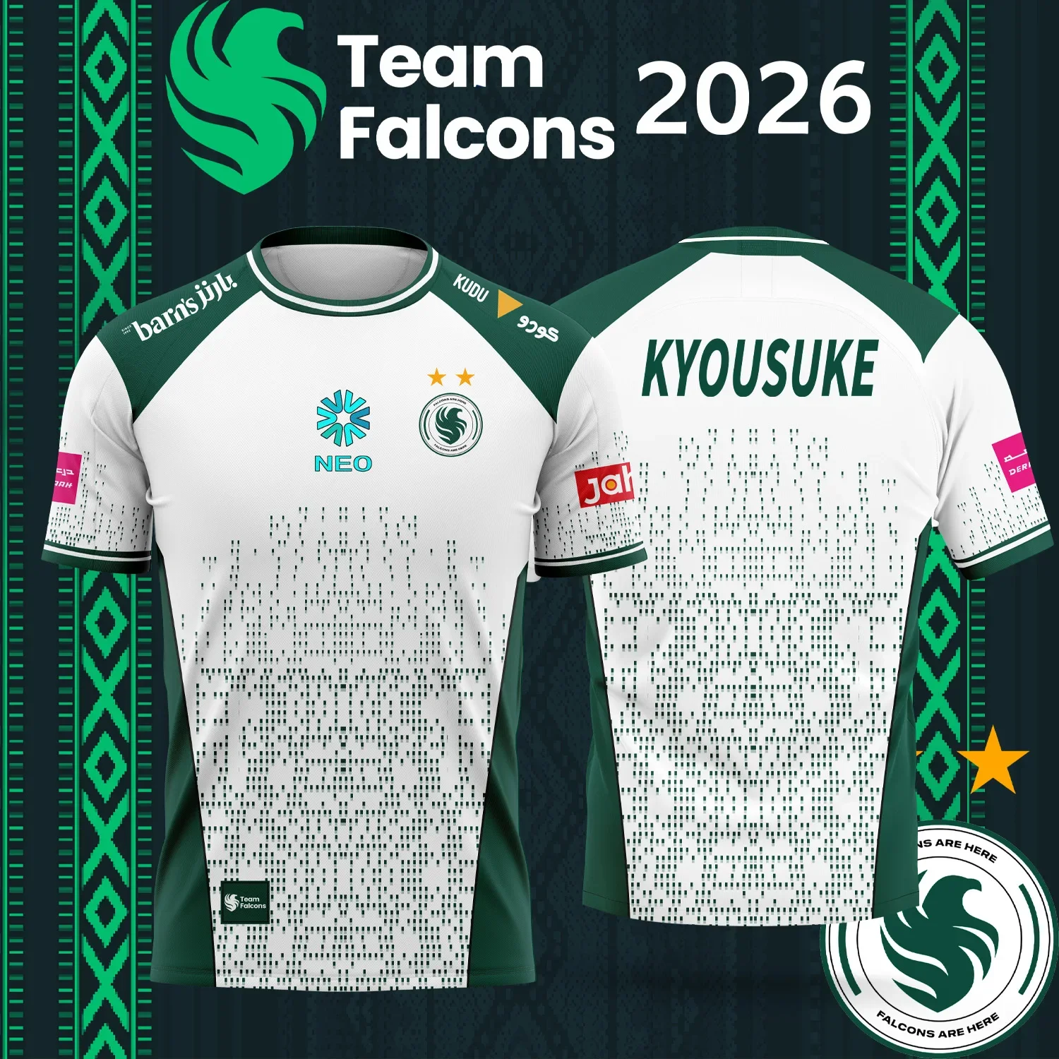 2026 New TEAM  Falcons   Espor - Esports Gaming Jersey 评论和价格