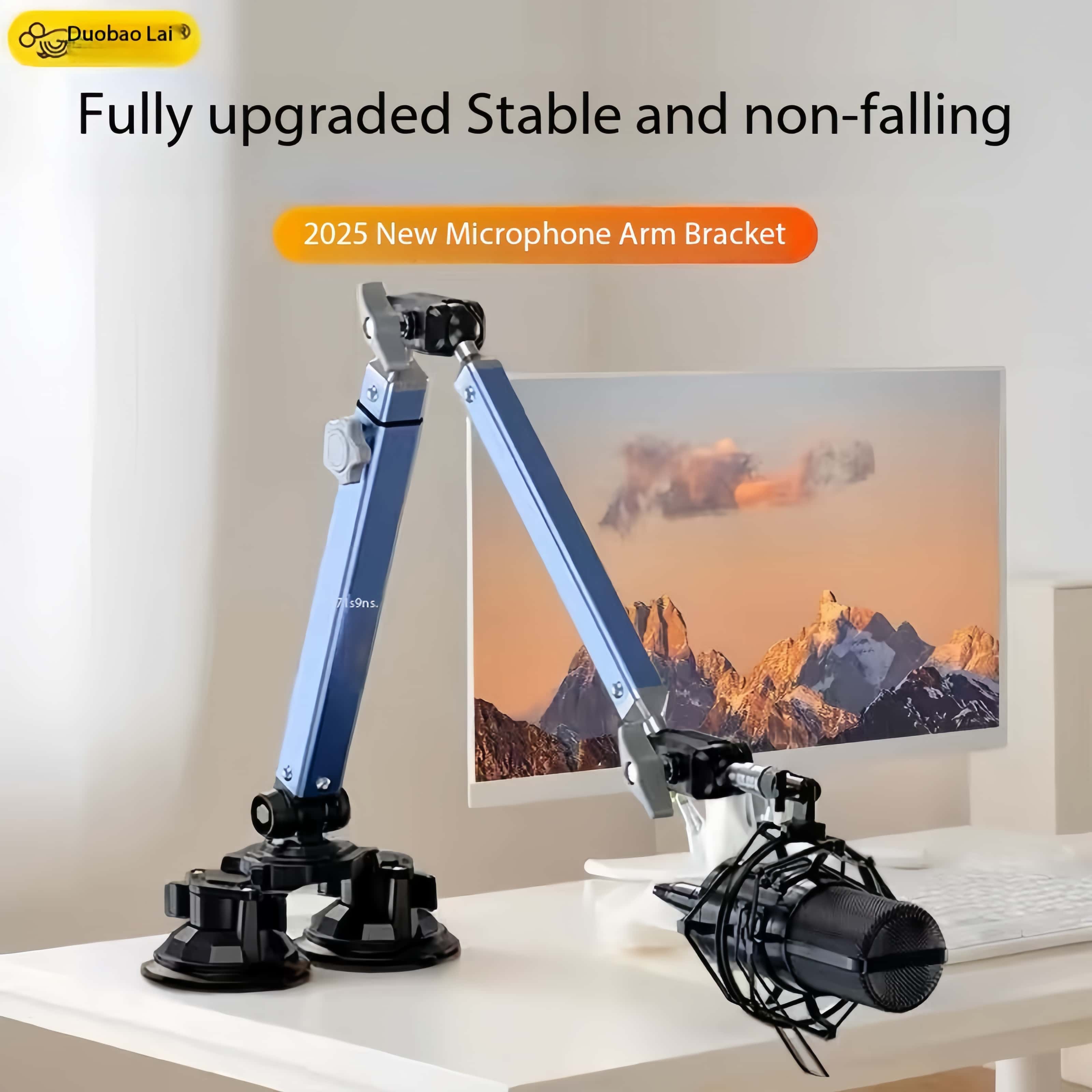 Professional Dual Suction Cup  - Microphone Arm Boom 评论和价格