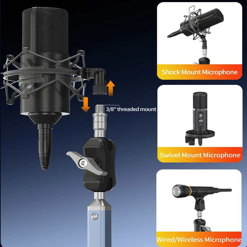 Professional Dual Suction Cup  - Microphone Arm Boom 评论和价格
