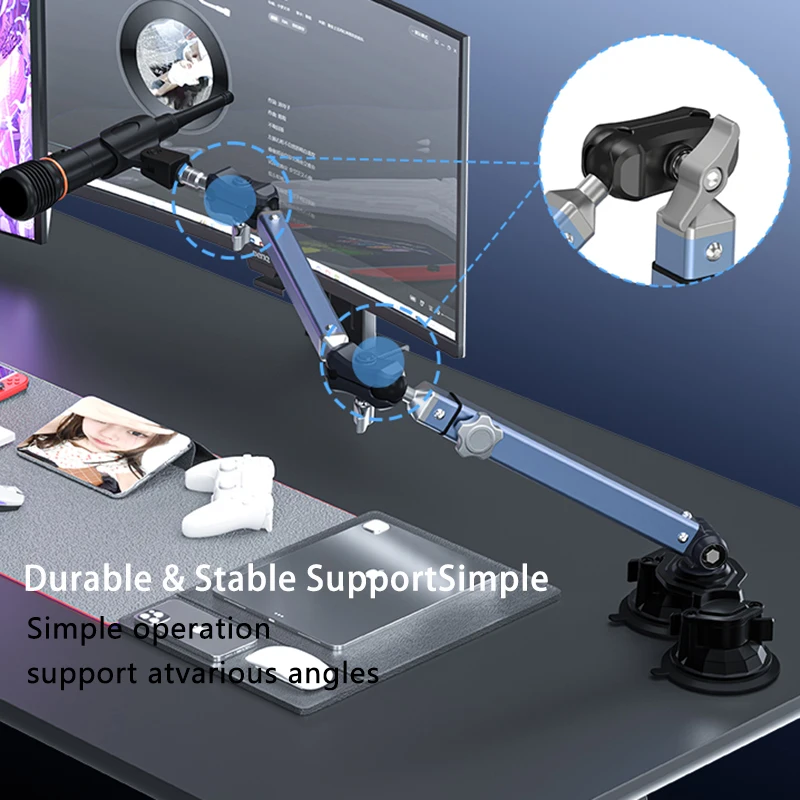 Professional Dual Suction Cup  - Microphone Arm Boom 评论和价格