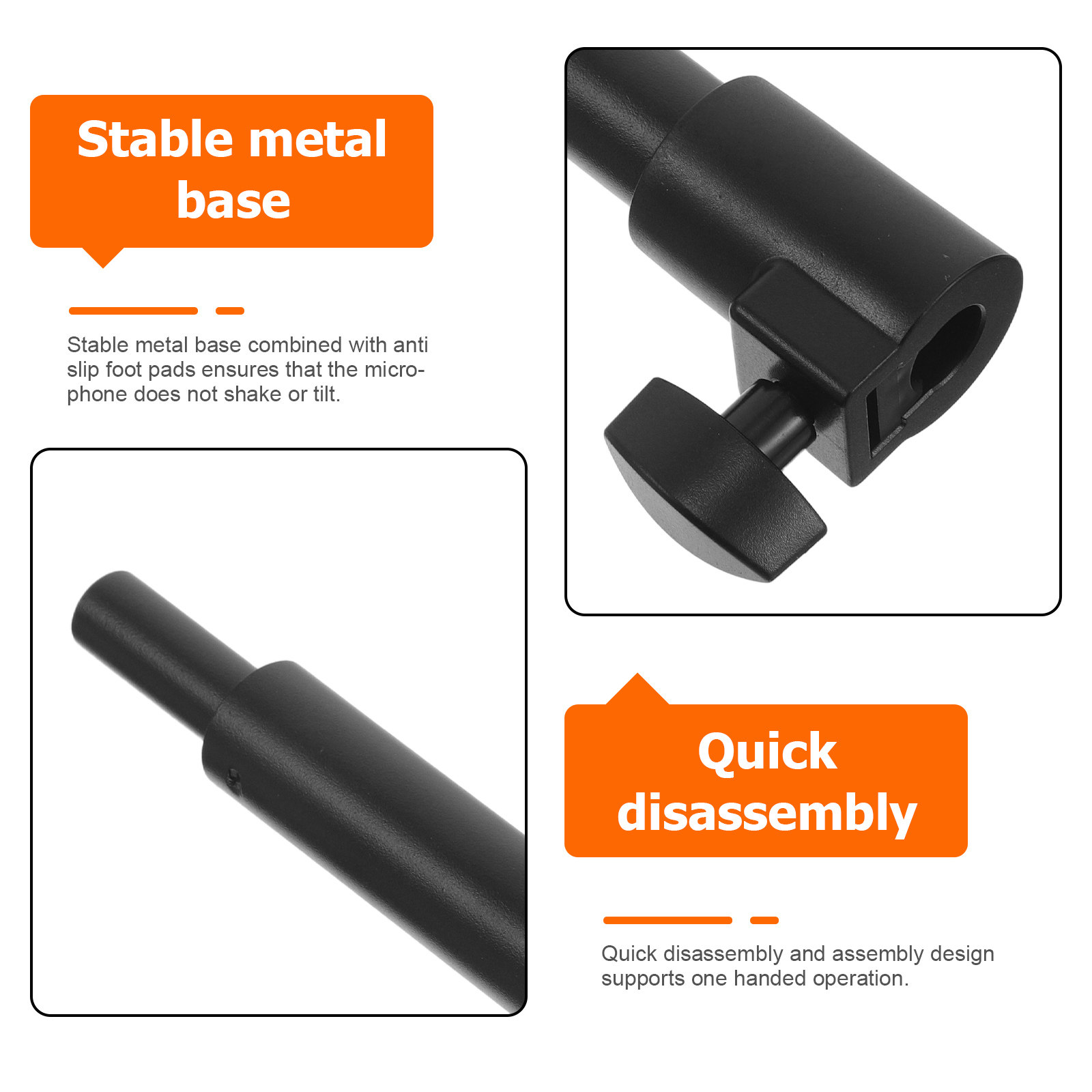 Short Mic Stand Extension Rod  - Microphone Arm Boom 评论和价格