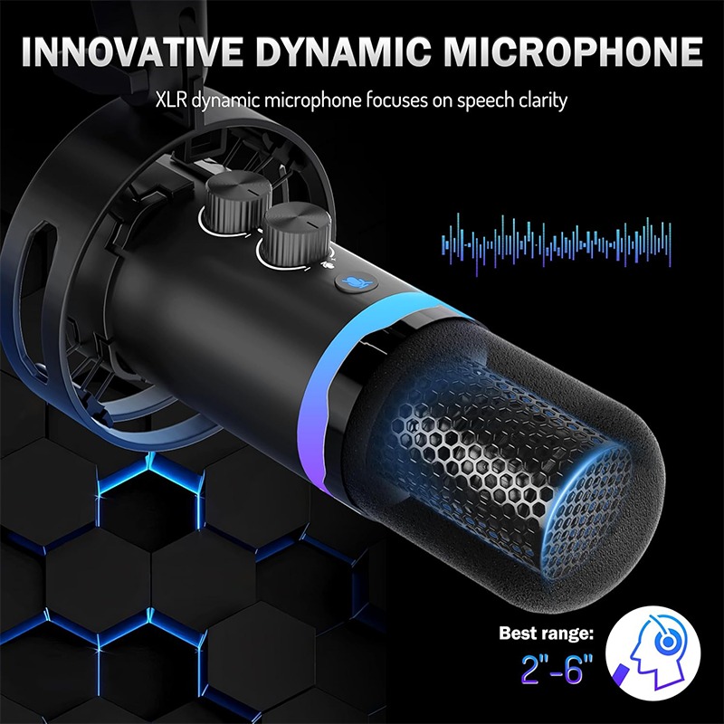 USB Gaming Microphone with Boo - Microphone Arm Boom 评论和价格